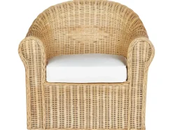 LIVADEIA 5 personers Loungesæt med bord Naturlig Rattan