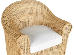 LIVADEIA 5 personers Loungesæt med bord Naturlig Rattan