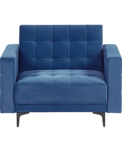 Lænestol ABERDEEN Velour Blå