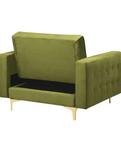 Lænestol ABERDEEN Velour Grøn