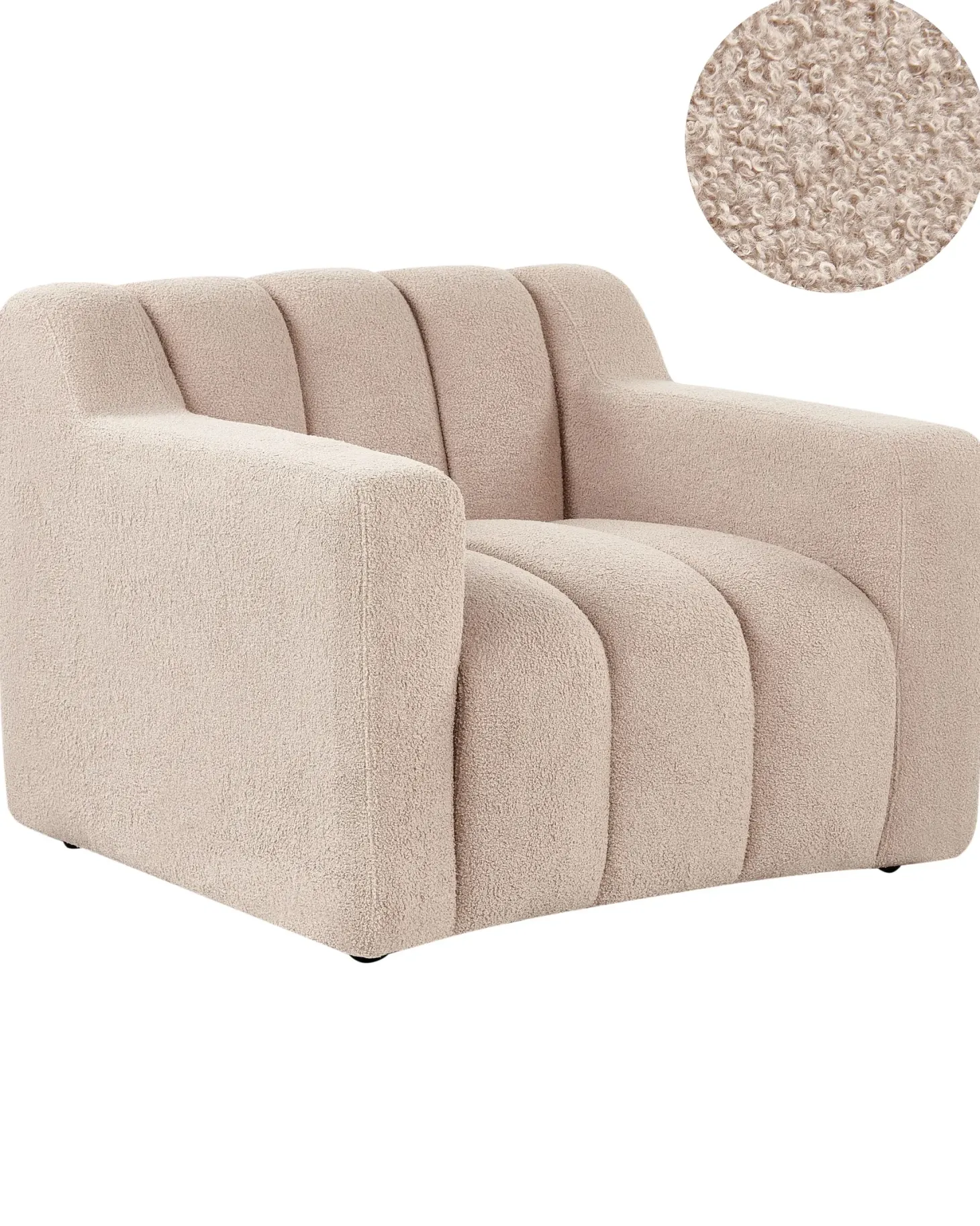 Lænestol AGERUP Boucle Beige
