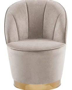 Lænestol ALBY Velour Lys Beige