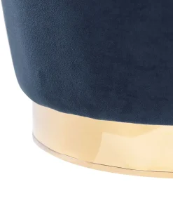 Lænestol ALBY Velour Mørkeblå