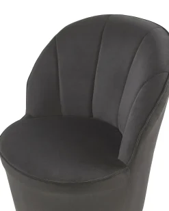 Lænestol ALBY Velour Sort
