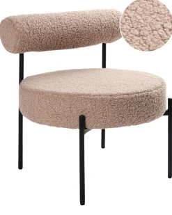 Lænestol ALPHA Boucle Brungrå