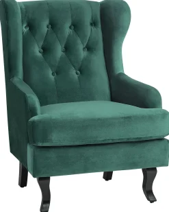 Lænestol ALTA Velour Mørkegrøn