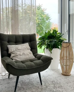 Lænestol ALVESTA Boucle Mørkegrøn