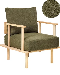 Lænestol ASKER Boucle Mørkegrøn