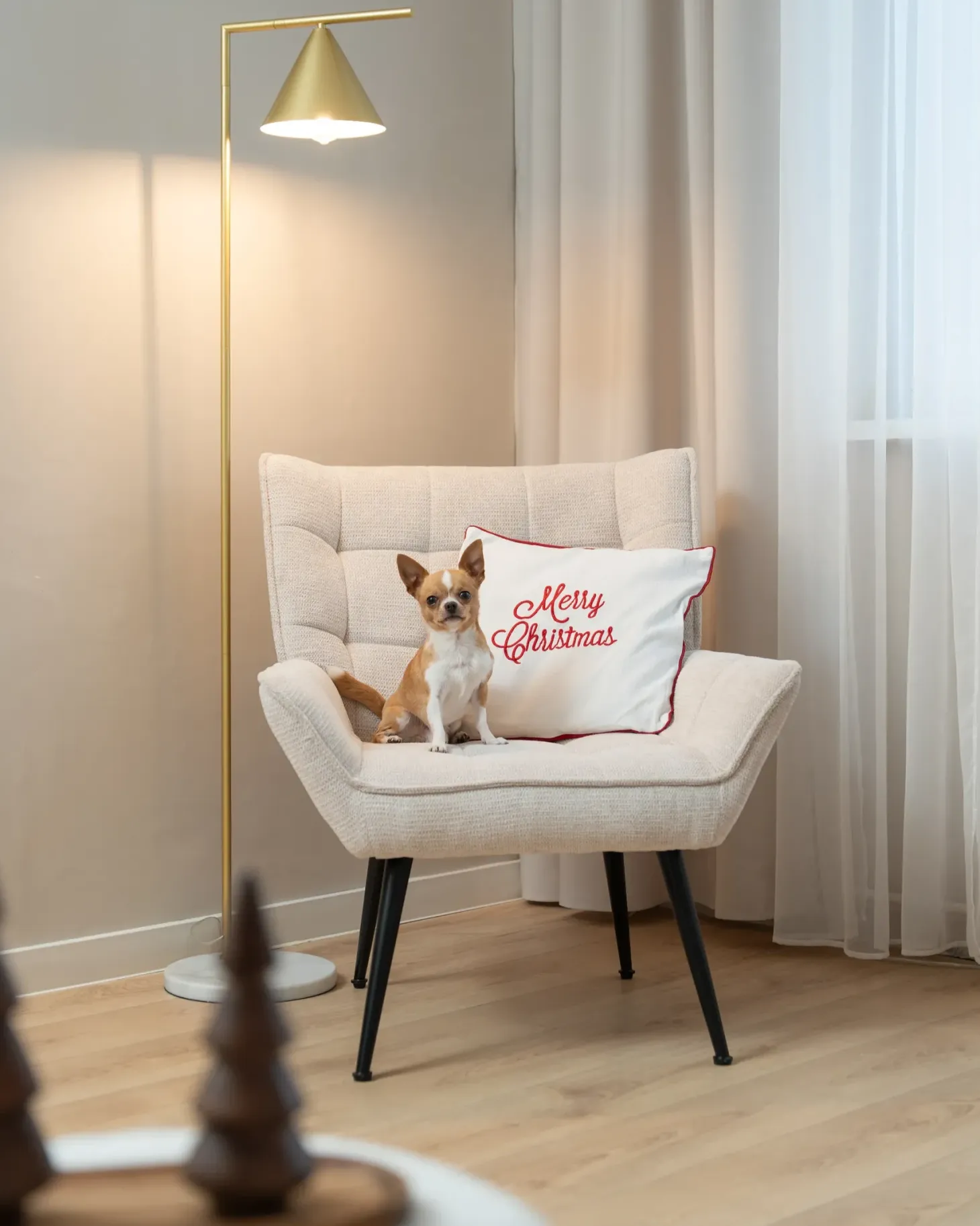 Lænestol BELLINGMO Lys Beige