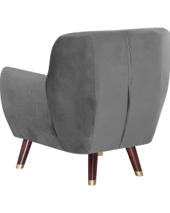 Lænestol BODO Velour Grå
