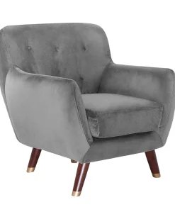 Lænestol BODO Velour Grå