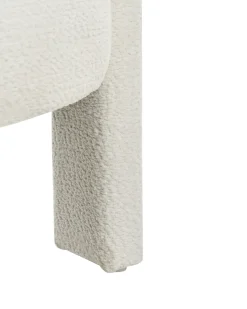Lænestol BUREA Chenille Cremehvid