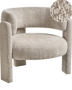 Lænestol BUREA Chenille Lys Beige