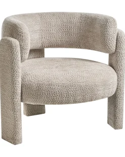 Lænestol BUREA Chenille Lys Beige