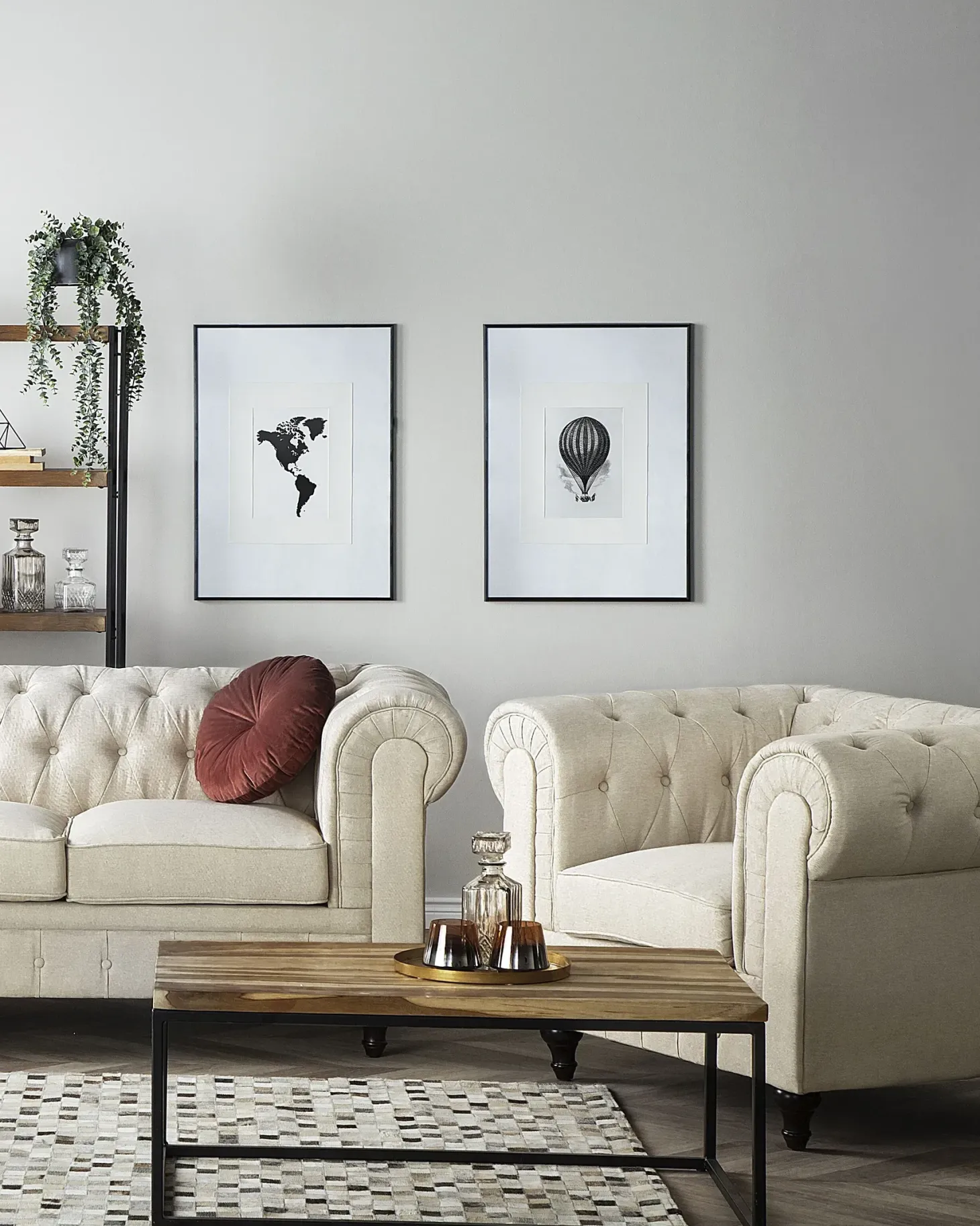 Lænestol CHESTERFIELD Beige