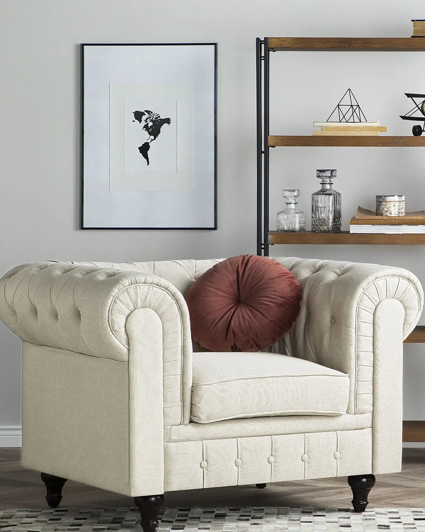 Lænestol CHESTERFIELD Beige