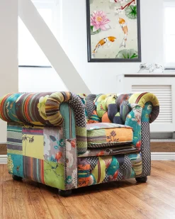 Lænestol CHESTERFIELD Lysegrøn