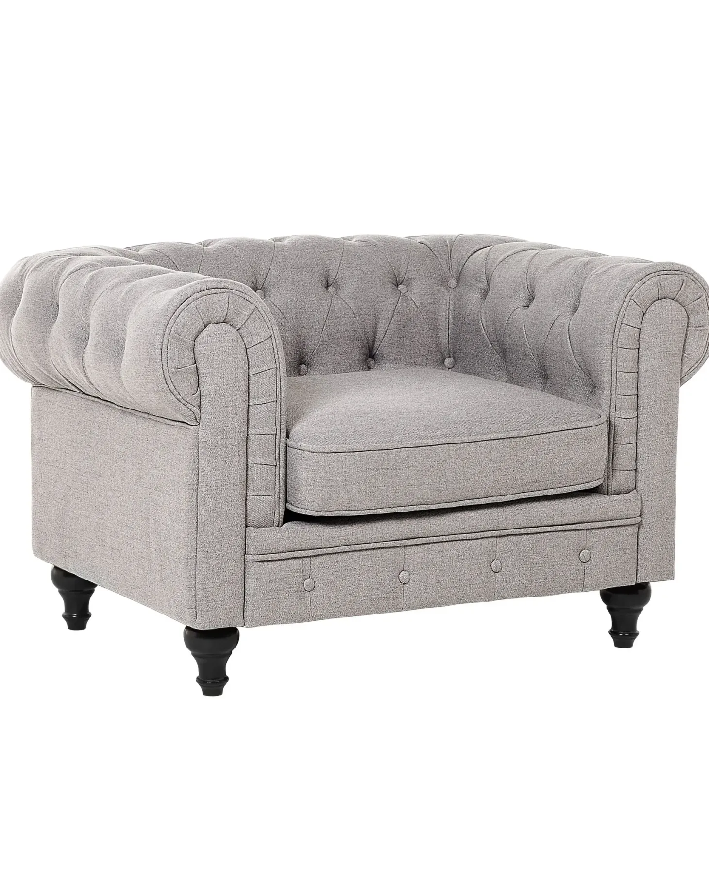 Lænestol CHESTERFIELD Lysegrå