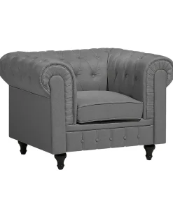 Lænestol CHESTERFIELD Lysegrå