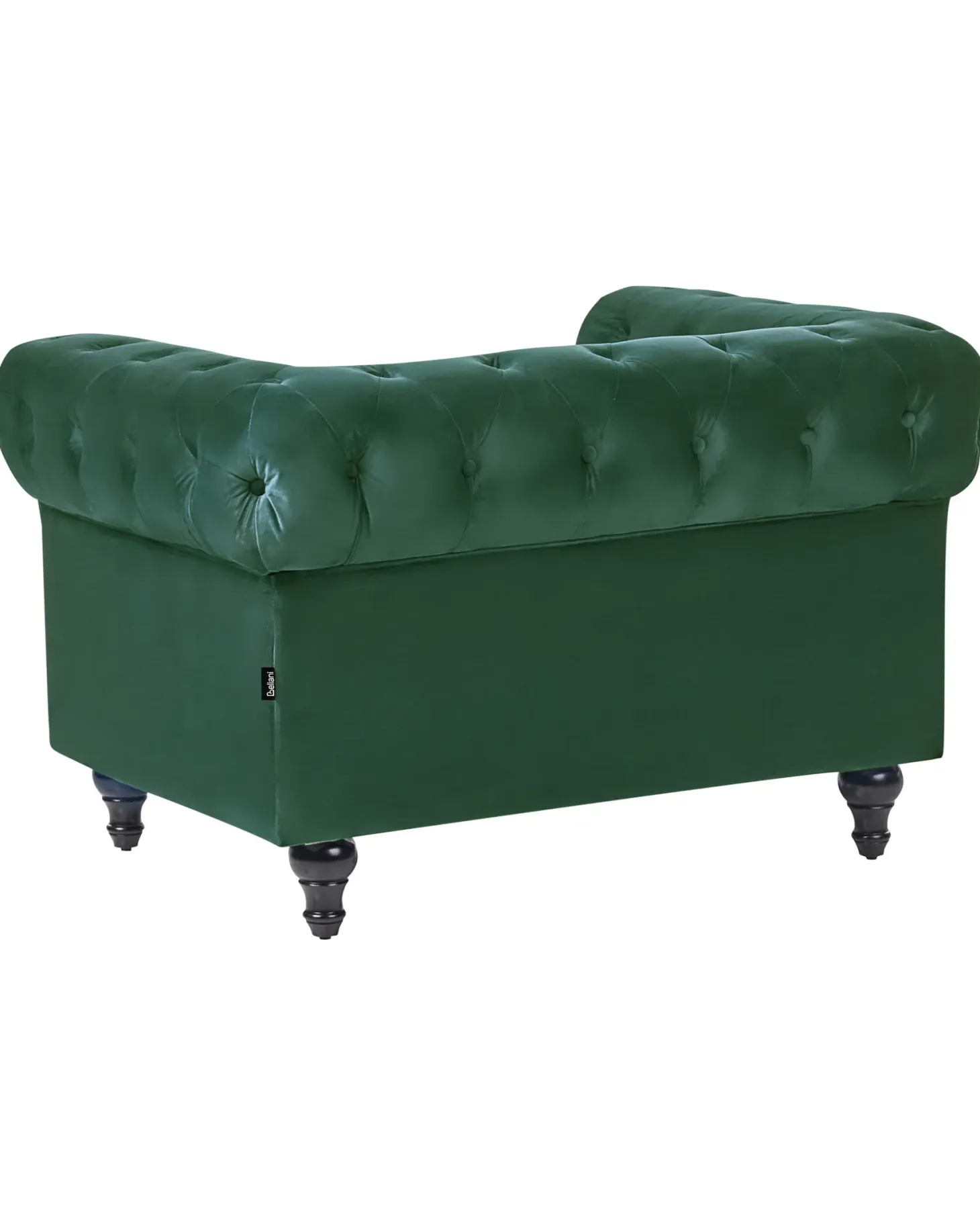 Lænestol CHESTERFIELD Velour Smaragdgrøn