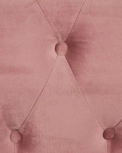 Lænestol CHESTERFIELD Velour Lyserød