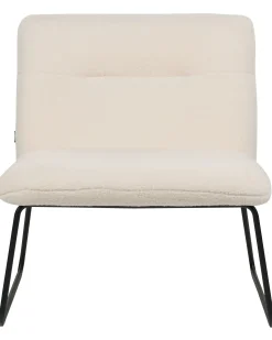 Lænestol COTULLA Boucle Hvid