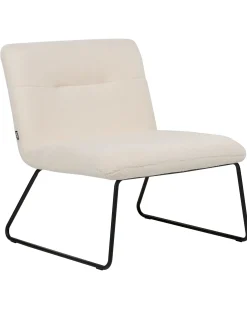 Lænestol COTULLA Boucle Hvid