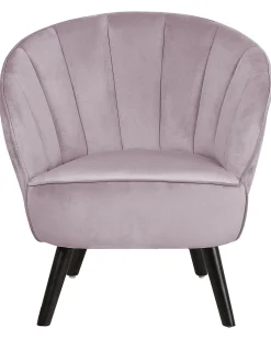 Lænestol DALA Velour Lyserød