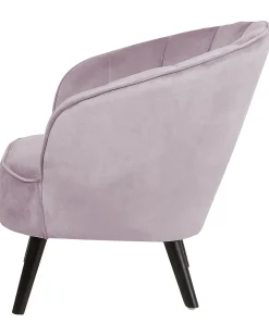 Lænestol DALA Velour Lyserød