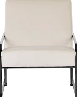 Lænestol DELARY Velour Lys Beige
