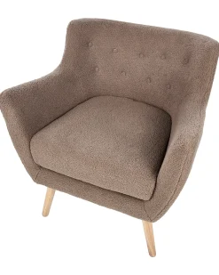 Lænestol DRAMMEN Boucle Brun