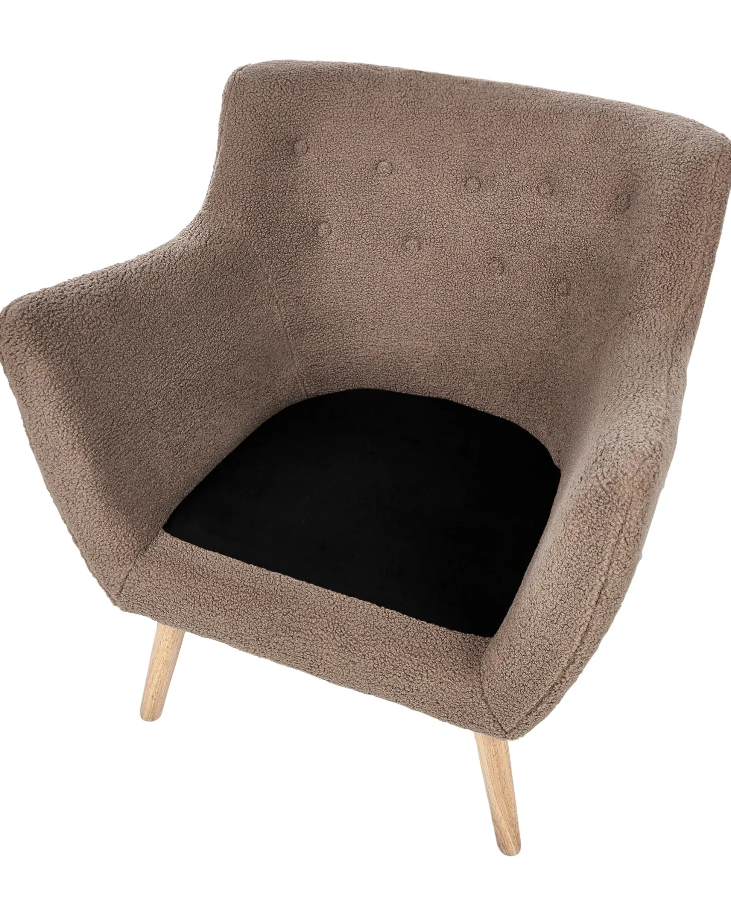 Lænestol DRAMMEN Boucle Brun
