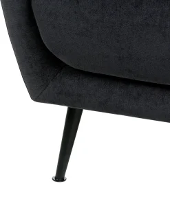 Lænestol EIBY Chenille Sort