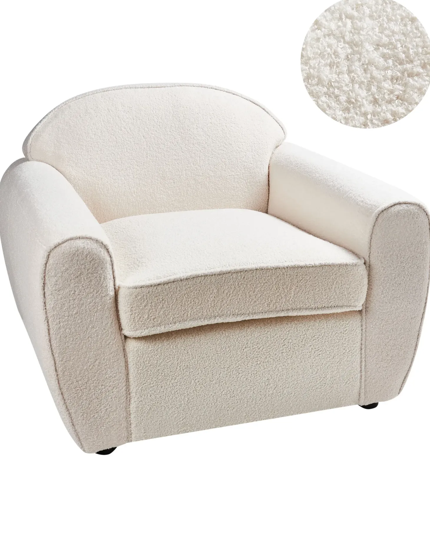Lænestol ELLEDE Boucle Lys Beige