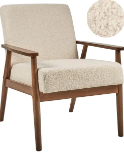 Lænestol ESRUM Boucle Mørkebrun/beige