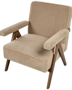 Lænestol EVJE Boucle Sand Beige