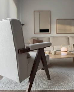 Lænestol EVJE Lys Beige