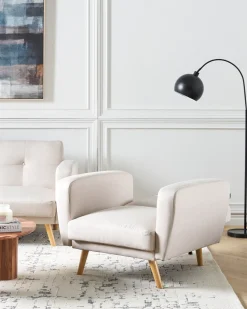 Lænestol FLORLI Lys Beige