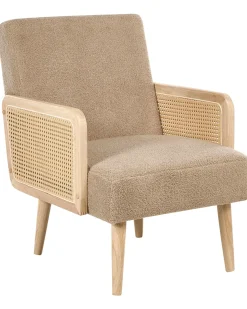 Lænestol HOJBY Boucle Sand Beige