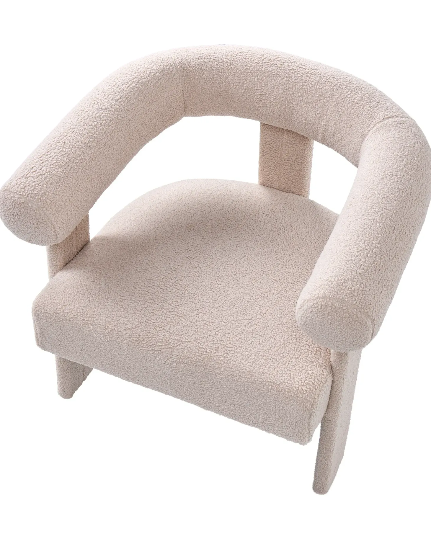 Lænestol ILBRO Boucle Lys Beige
