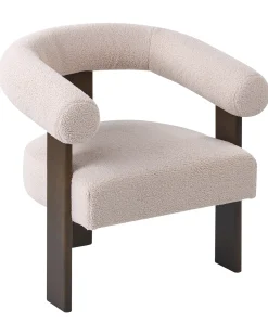 Lænestol ILBRO Boucle Mørkebrun/beige