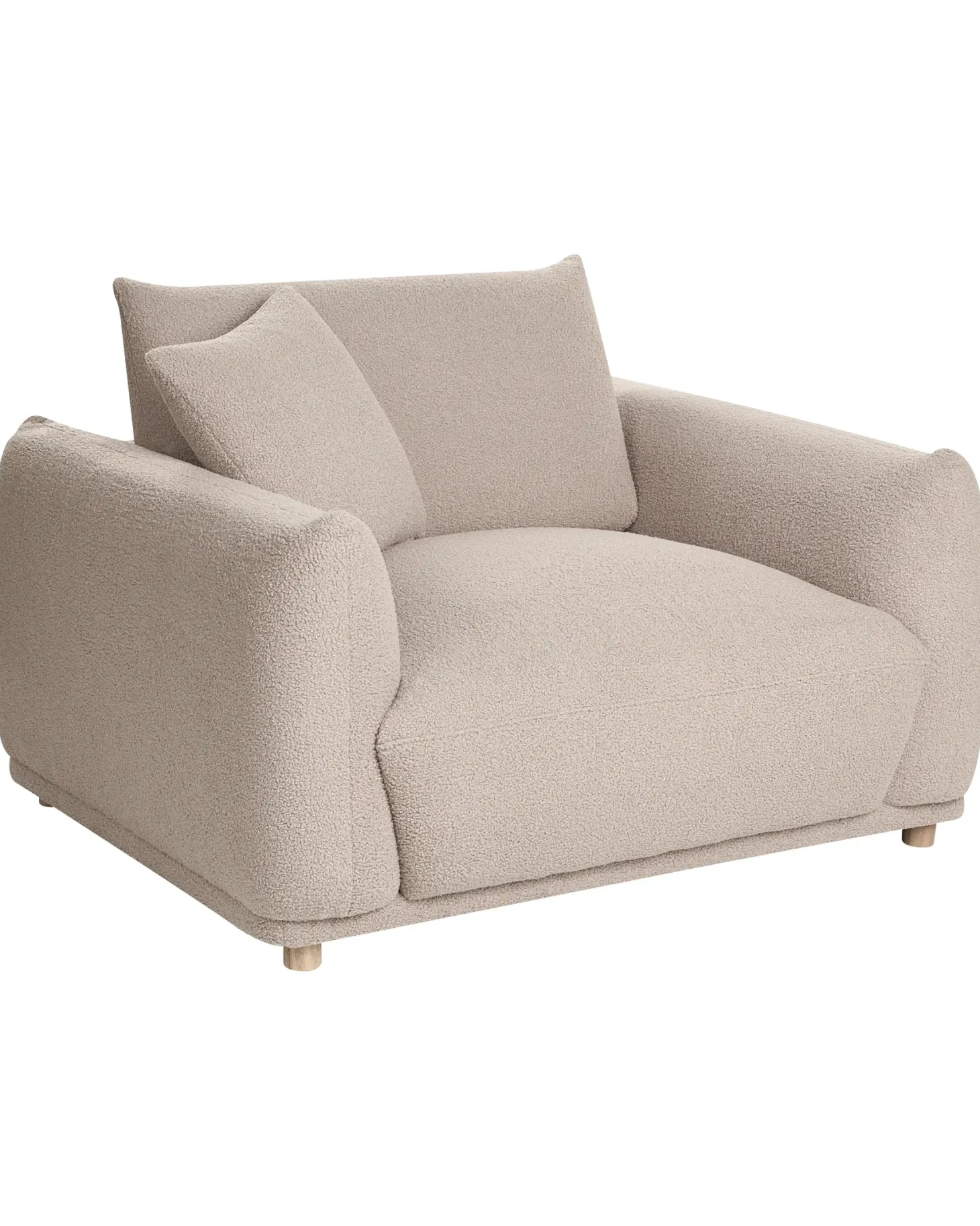 Lænestol JUBEK Boucle Beige