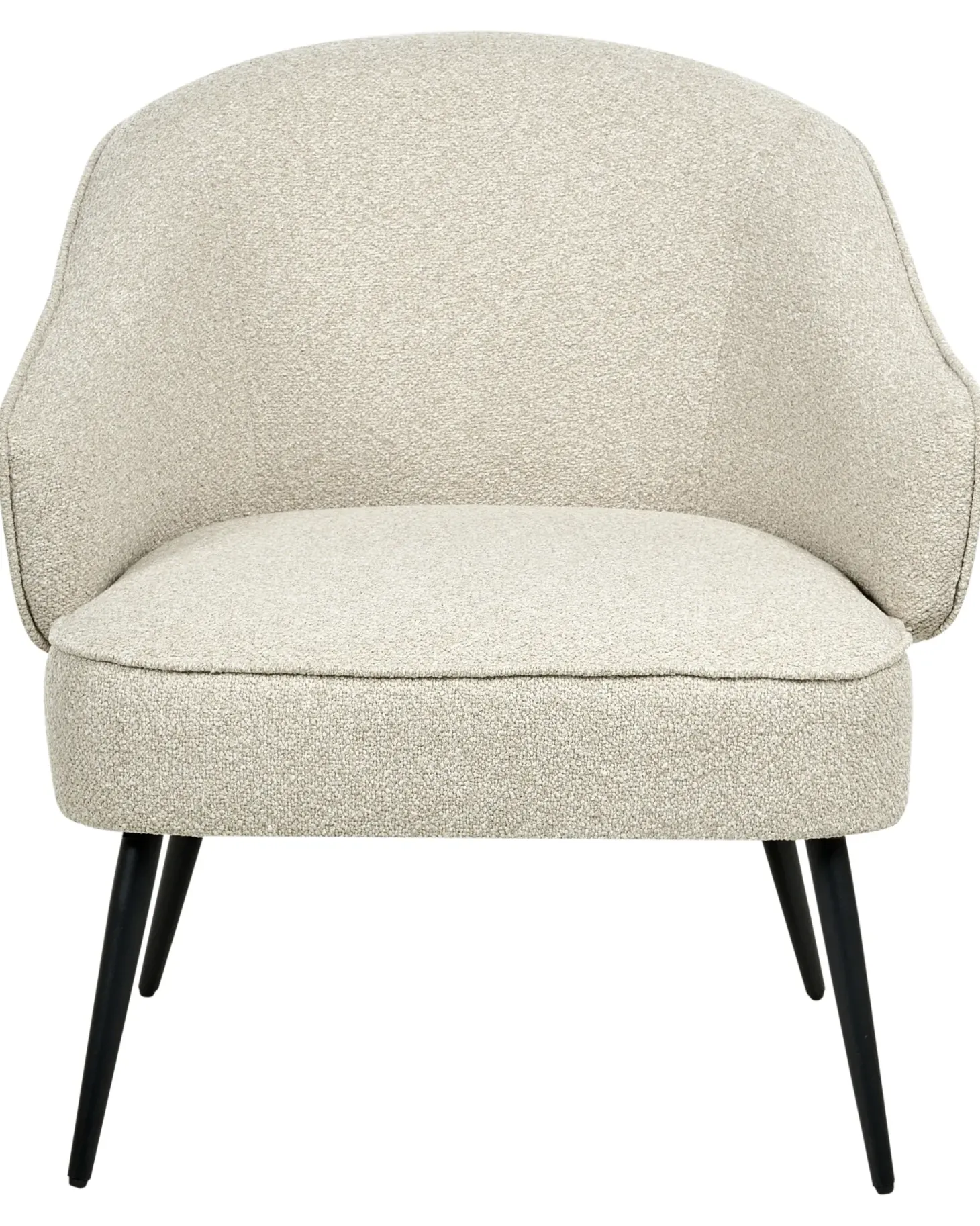 Lænestol KAYLA Boucle Lys Beige
