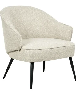Lænestol KAYLA Boucle Lys Beige