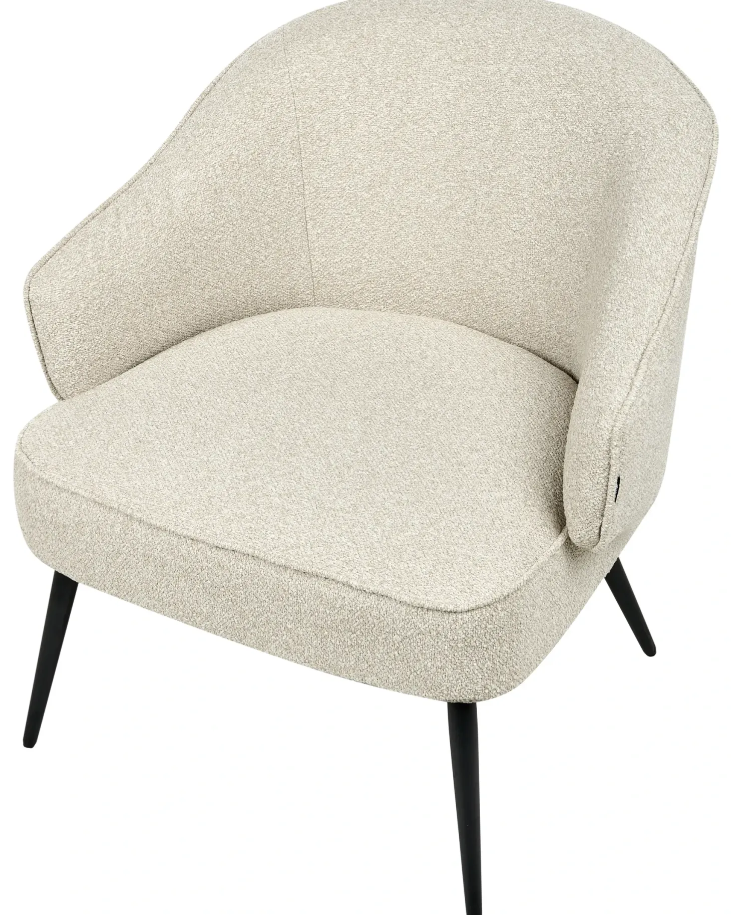 Lænestol KAYLA Boucle Lys Beige