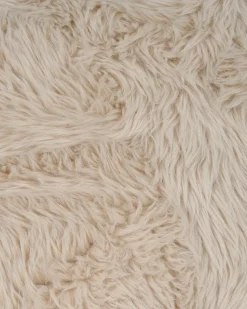 Lænestol KISA Kunstig pels Lys Beige