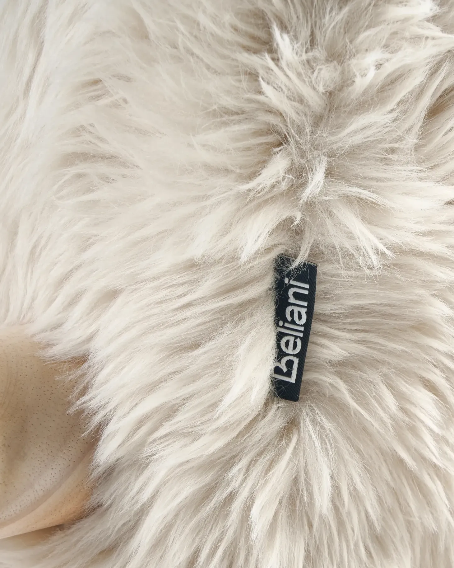Lænestol KISA Kunstig pels Lys Beige