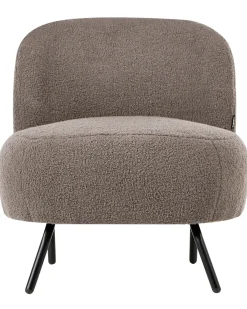 Lænestol KUMLA Boucle Brungrå