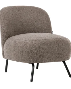 Lænestol KUMLA Boucle Brungrå