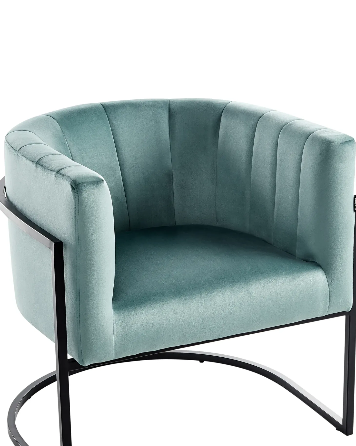 Lænestol LARVIK II Velour Mintgrøn